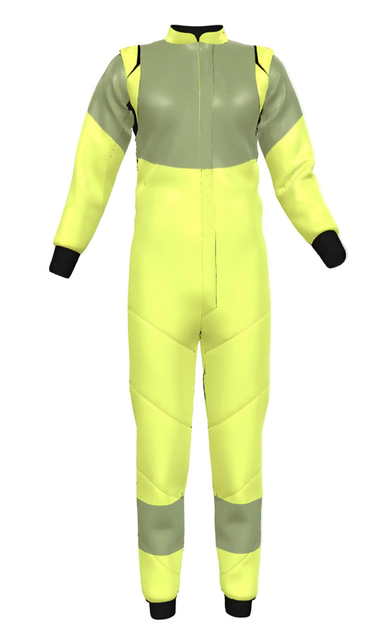 Light Green, Black. Prime Quality Customised Kart Racing Suit.  2 layers