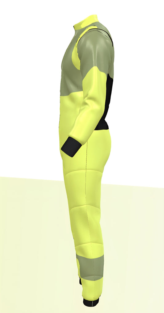 Light Green, Black. Prime Quality Customised Kart Racing Suit.  2 layers