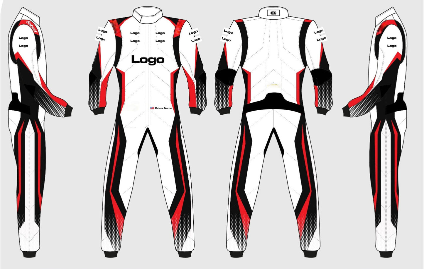 Prime Quality Customised Kart Racing Suit.  2 layers