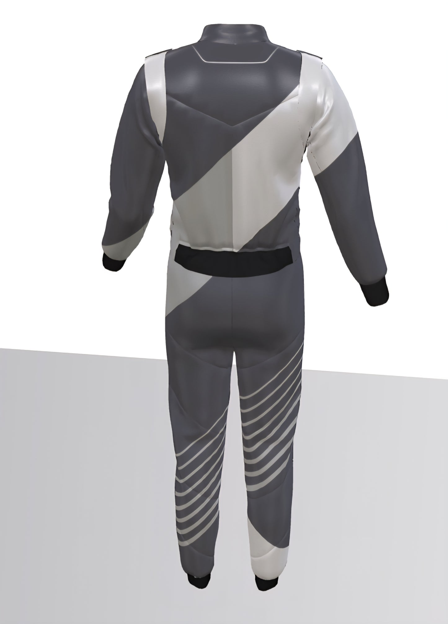 Multi Grey Shades Prime Quality Customised Kart Racing Suit.  2 layers