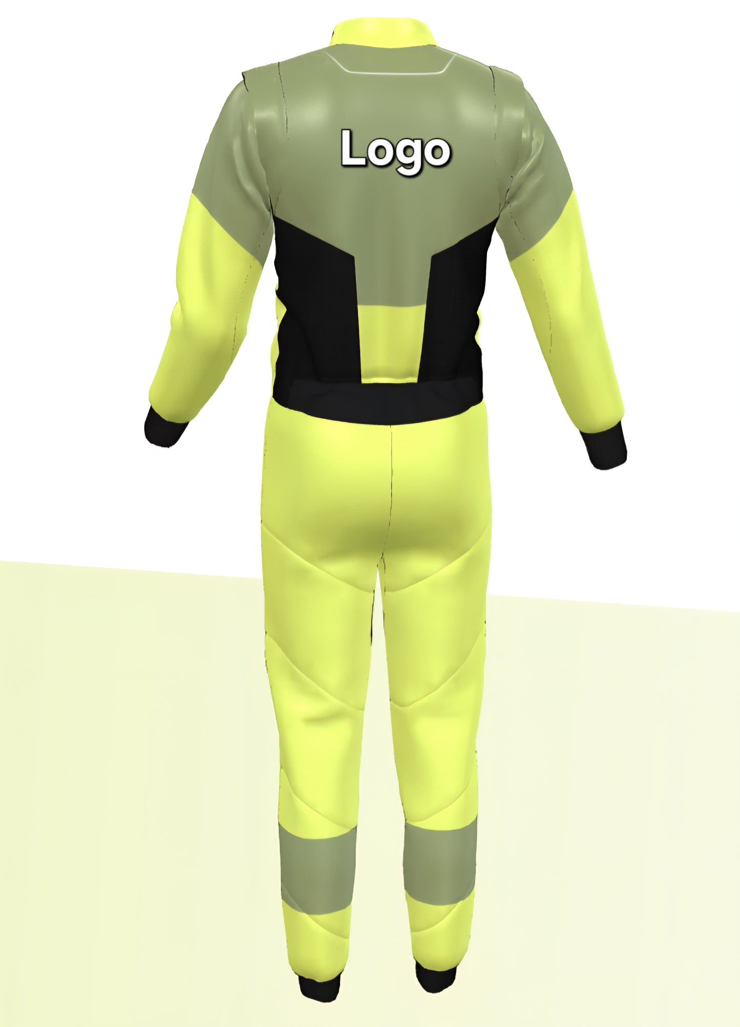 Light Green, Black. Prime Quality Customised Kart Racing Suit.  2 layers